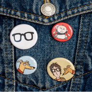 Exclusive Nick Cope pin badges ( recommended 8yrs and over)